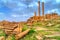 Timgad, ruins of a Roman-Berber city in Algeria.