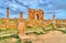 Timgad, ruins of a Roman-Berber city in Algeria.