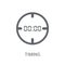 Timing icon. Trendy Timing logo concept on white background from