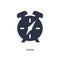 timing icon on white background. Simple element illustration from human resources concept