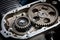 Timing sprockets in boxer engine