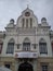 Timisoara / Romania - October 14, 2019: facade of the Serbian Orthodox Church after renovation