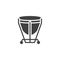 Timpani music Instrument vector icon