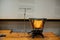 Timpani in an orchestral rehearsal space