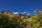 Timpanogos Mountain Peak from Willow Pine Hollow Ridge Trail hiking view Wasatch Rocky Mountains, Utah. USA