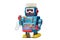 Tin toy robot drummer