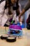 Tinkering trash toys activities. STEAM activity for classroom. B