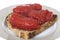 Tinned Tomatoes served on Top of Fresh Granary Toast