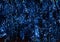 Tinsel abstract background christmas decor blue