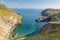 Tintagel beach and bay North Cornwall coast