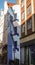 Tintin themed wall painting in Rue de L`Etuve of Brussels, Belgium