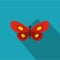 Tiny butterfly icon, flat style.