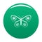 Tiny butterfly icon green