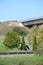 tiny chapel at the main road under an Autobahn bridge