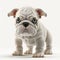 Tiny Cute Bulldog. Generative AI