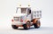 Tiny cute isometric dump truck emoji - Soft design, Generative Ai