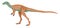 Tiny dinosour, illustration, vector