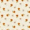 Tiny flowers and leaves. Gentle, spring floral seamless pattern