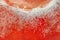 Tiny fungus spores on tomato skin macro bright abstract wallpaper