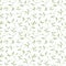 Tiny Green Leaf Seamless Pattern With White Background