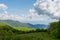 Tiny Hiker on the Trail Down Siler Bald