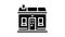 tiny home house glyph icon animation
