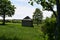 tiny house in the fields