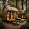 Tiny house living - ai generated image