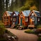 Tiny house living - ai generated image