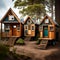 Tiny house living - ai generated image