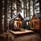 Tiny house living - ai generated image