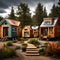 Tiny house living - ai generated image