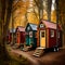 Tiny house living - ai generated image