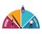 Tiny Male and Female Characters Analyze Credit Rating Choose between Poor and Excellent Banking Conditions