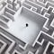 Tiny man in a maze