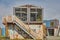 Tiny offices made of used steel cargo containers in Almere, The Netherlands