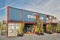 Tiny offices made of used steel cargo containers in Almere, The Netherlands