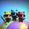 A tiny plastic action figures of a cute and tough cat, complete with a helmet and armor. AI generated