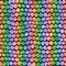 Tiny Rainbow Stripes Squiggly Swirly Spiral Circles Seamless Texture Pattern