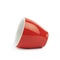 Tiny red espresso cup isolated