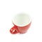 Tiny red espresso cup isolated