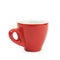 Tiny red espresso cup isolated
