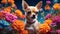 Tiny Treasures: Chihuahua\\\'s Endearing Exploration of Flowers and Nature\\\'s Wonders