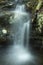 Tiny waterfalls at Carpenter`s Falls in Granby, Connecticut.