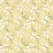 Tiny white flowers on the beige background.Cute abstract seamless pattern with Summer floral vector illustration.