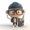 Tiny Youtuber Character. Generative AI