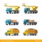 Tip truck tipper hopper lorry crane: building transport