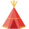 Tipi teepee vector eps illustration by crafteroks