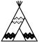 Tipi teepee vector eps illustration by crafteroks