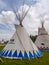 Tipis in the Indian Village at the Calgary Stampede